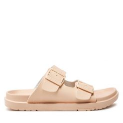 Klapki Big Star Shoes. Czerwone klapki damskie BIG STAR SHOES, bez wzorów, bez obcasa. Za 69.99 zł.