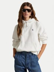 Polo Ralph Lauren Bluza 211971698001 Biały Regular Fit. Białe bluzy bez kaptura damskie Polo Ralph Lauren, l. Za 859.99 zł.