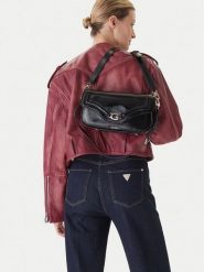 Guess Torebka 178715 Czarny. Czarne torebki klasyczne damskie Guess, z aplikacjami, ze skóry, bez dodatków. Za 319.99 zł.