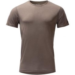 Koszulka termoaktywna Devold Breeze Merino 150 T-Shirt. Brązowe t-shirty sportowe męskie Devold, l, z materiału, bez ramiączek, outdoorowe. Za 351.99 zł.