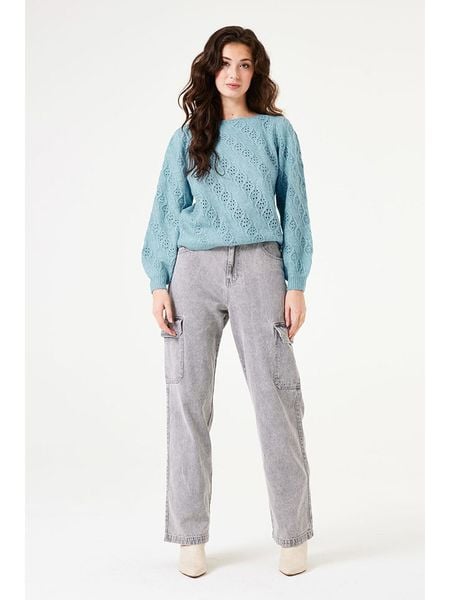 Garcia Sweter w kolorze turkusowym rozmiar: XL. Niebieskie swetry klasyczne damskie Garcia, xl, z wełny, bez kołnierzyka. Za 113.90 zł.