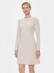 Calvin Klein Sukienka codzienna Hw Viscose Fit & Flare Dress K20K206336 Beżowy Regular Fit. Brązowe sukienki damskie CALVIN KLEIN, na co dzień, bez wzorów, z syntetyku, bez kołnierzyka, bez ramiączek, proste. Za 1,199.00 zł.