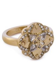 Guess Pierścionek JUBR05 506JW Złoty. Żółte pierścionki damskie Guess, metalowe. Za 209.99 zł.