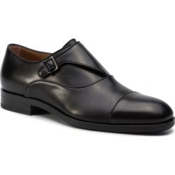 Półbuty BOSS - Stanford Monk 50413426 10208736 Black. Czarne buty wizytowe męskie Boss, ze skóry, bez zapięcia. Za 1,689.00 zł.