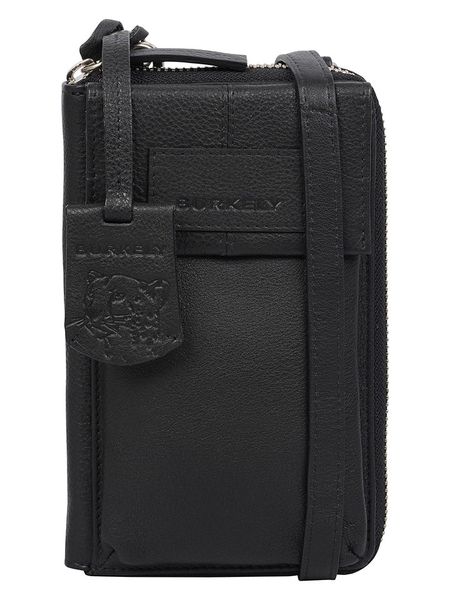 Burkely Skórzana torebka "Soft Skylar" w kolorze czarnym na telefon - 11 x 18 x 4 cm rozmiar: onesize. Czarne torebki klasyczne damskie Burkely, bez wzorów, z materiału, bez dodatków. Za 218.05 zł.