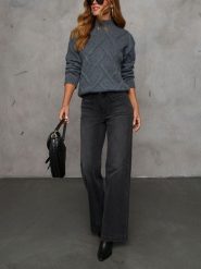 LA Angels Sweter w kolorze antracytowym rozmiar: S. Czarne golfy damskie LA Angels, s, bez kołnierzyka. Za 231.13 zł.