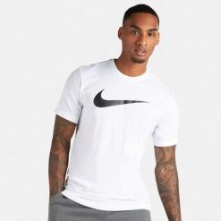 T-shirt sportowy z krótkim rękawem męski Nike Dri-FIT Park Tee. Białe t-shirty męskie Nike, m, bez wzorów, z bawełny, bez kołnierzyka. Za 149.99 zł.