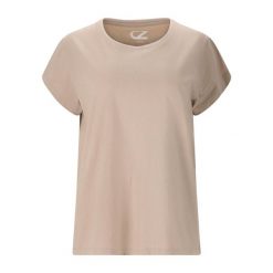 Koszulka damska Cruz Highmore. Brązowe bluzki damskie CRUZ, bez wzorów, sportowe, bez kołnierzyka, bez ramiączek. Za 92.50 zł.