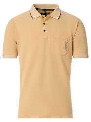 CASAMODA Koszulka polo w kolorze żółtym rozmiar: L. Żółte koszulki polo męskie CASAMODA, l, bez wzorów, bez ramiączek. Za 91.99 zł.
