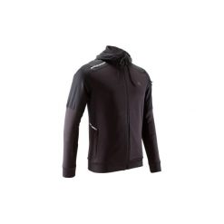 Bluza do biegania RUN WARM+ męska. Czarne bluzy bez kaptura męskie KALENJI, m, z materiału. Za 119.99 zł.
