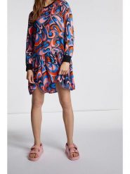 Rich & Royal Sukienka ze wzorem rozmiar: 40. Sukienki damskie Rich & Royal, na co dzień, bez wzorów, bez kołnierzyka, bez ramiączek, mini, proste. Za 241.95 zł.