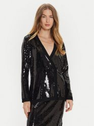 TWINSET Marynarka 242TT3145 Czarny Straight Fit. Czarne marynarki i żakiety damskie Twinset, m, bez wzorów, z syntetyku. Za 749.99 zł.