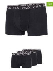 Fila Bokserki (3 pary) w kolorze czarnym rozmiar: M. Czarne bokserki męskie Fila, bez wzorów. Za 65.99 zł.