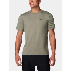 Koszulka sportowa męska Columbia Tech Trail II. Zielone t-shirty sportowe męskie Columbia, m, bez ramiączek, trekkingowe. W wyprzedaży za 116.10 zł.