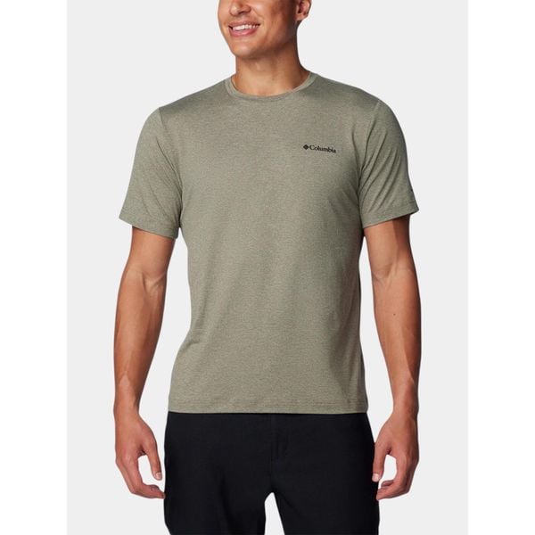 Koszulka sportowa męska Columbia Tech Trail II. Zielone t-shirty sportowe męskie Columbia, m, bez ramiączek, trekkingowe. W wyprzedaży za 116.10 zł.