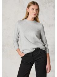 Cecil Sweter w kolorze jasnoszarym rozmiar: XS. Szare golfy damskie Cecil, xs, z bawełny, bez kołnierzyka. Za 147.45 zł.