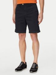 Aeronautica Militare Szorty materiałowe 261BE0278UCT04292 Granatowy Regular Fit. Niebieskie szorty męskie AERONAUTICA MILITARE, z bawełny, bez kołnierzyka. Za 539.99 zł.