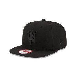 Czapka New Era Manchester United All Black. Czarne czapki męskie New Era, na lato, bez wzorów, sportowe. Za 147.80 zł.