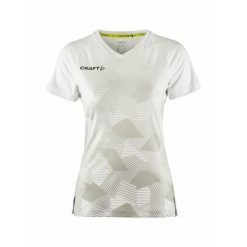 Koszulka treningowa damska Craft Premier Fade. Białe bluzki damskie Craft, bez wzorów, bez kołnierzyka. Za 247.00 zł.