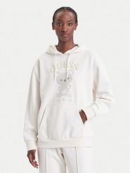 Guess Bluza V6BQ28 K9361 Kremowy Oversize. Białe bluzy bez kaptura damskie Guess, xs. Za 524.99 zł.