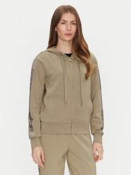 Guess Bluza W5RQ03 KBYE2 Zielony Regular Fit. Zielone bluzy bez kaptura damskie Guess, s, z syntetyku. Za 499.99 zł.