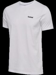 Hummel hmlPULSE GRAPHIC T-SHIRT S/S z bawełny organicznej i poliestru z. Białe t-shirty męskie HUMMEL, s, bez wzorów, z bawełny, bez kołnierzyka. Za 115.50 zł.