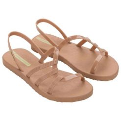 Sandały Ipanema Diversa Sandal Ad 27234 BG730 brązowe. Brązowe sandały damskie bez wzorów, bez obcasa. Za 210.26 zł.