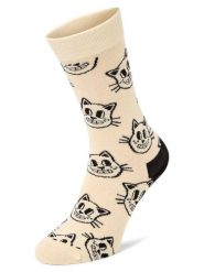 Happy Socks Skarpety Mężczyźni Bawełna beżowy|biały, 41-46. Białe skarpetki męskie Happy Socks, bez wzorów, z bawełny. Za 59.95 zł.