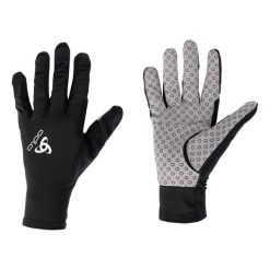Rękawiczki multifunkcyjne dla dorosłych Odlo Gloves Zeroweight X-Light. Czarne rękawiczki damskie Odlo, na zimę, bez wzorów. W wyprzedaży za 150.00 zł.