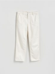 Jeansy straight fit - złamana biel. Jeansy męskie Reserved. Za 159.99 zł.