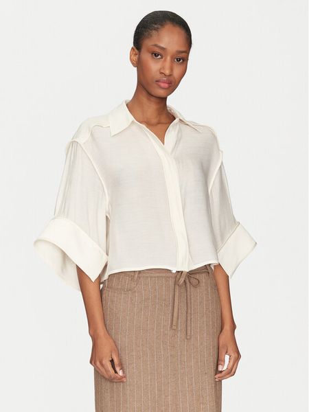 DAY BIRGER ÉT MIKKELSEN Koszula Eleanor DAY65243675 Beżowy Loose Fit. Brązowe koszule damskie Day Birger et Mikkelsen, bez wzorów, z wiskozy, bez kołnierzyka, bez ramiączek. Za 569.99 zł.