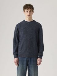 Levi's Sweter w kolorze granatowym rozmiar: M. Niebieskie swetry męskie Levi's, m, bez wzorów, z wełny, bez kołnierzyka. Za 148.61 zł.