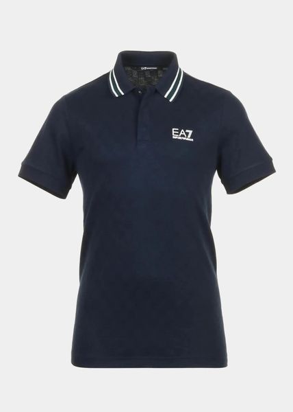 Koszulka polo męska EA7 Emporio Armani sportowa granatowa (6DPF14-PJZSZ-1562). Niebieskie koszulki polo męskie EA7, l, bez ramiączek. Za 309.00 zł.