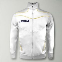 Kurtka Junior Texas do trening Biało-Złota. Białe kurtki damskie Legea, xs, bez wzorów, z materiału, bez kaptura. Za 64.00 zł.