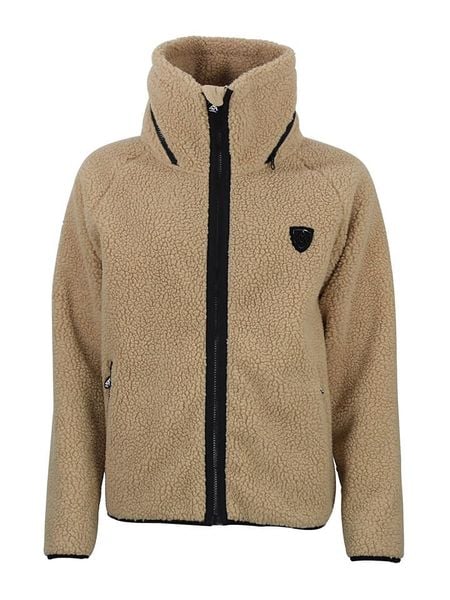 Peak Mountain Kurtka polarowa "Amay" w kolorze jasnobrązowym rozmiar: M. Brązowe kurtki damskie Peak Mountain, m, bez wzorów, z polaru, bez kaptura. Za 165.31 zł.