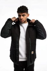 Kurtka jesienna męska Carhartt WIP Highbury Jacket Z KAPTUREM CZARNA. Czarne kurtki treningowe męskie Carhartt, na jesień, l, bez wzorów, do biegania. Za 1,699.00 zł.