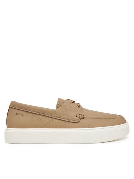 Calvin Klein Mokasyny Hybrid Lace Up Boat Lth HM0HM01812 Brązowy. Brązowe mokasyny męskie CALVIN KLEIN, ze skóry. Za 379.99 zł.