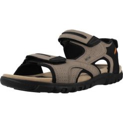 Sandały GEOX UOMO SANDAL STRADA Brązowy. Brązowe sandały męskie Geox, z syntetyku, bez zapięcia. Za 317.99 zł.
