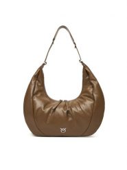 PINKO Torebka Slouchy Hobo Big PE 25 PLTT 104295 A26J Khaki. Brązowe torebki klasyczne damskie Pinko, bez wzorów, ze skóry, bez dodatków. Za 1,129.00 zł.