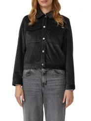 S.Oliver Kurtka koszulowa w kolorze czarnym rozmiar: 44. Czarne kurtki damskie S.Oliver, s, bez wzorów, bez kaptura. Za 128.55 zł.