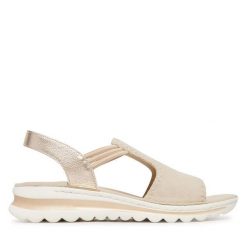 Sandały Ara. Brązowe sandały damskie Ara, bez wzorów, bez obcasa, na płaskiej podeszwie. Za 429.99 zł.