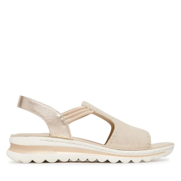 Sandały Ara. Brązowe sandały damskie Ara, bez wzorów, bez obcasa, na płaskiej podeszwie. Za 429.99 zł.