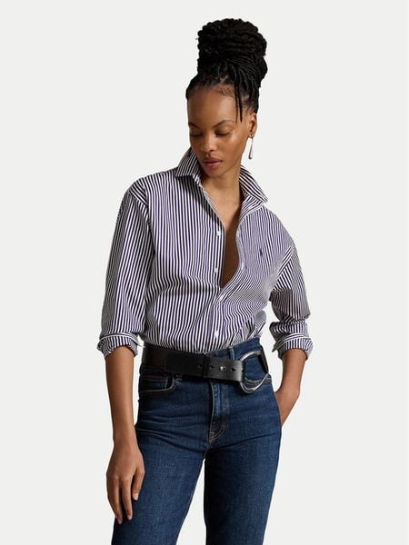 Polo Ralph Lauren Koszula 211910743517 Fioletowy Regular Fit. Fioletowe koszule damskie Polo Ralph Lauren, m, bez wzorów, z bawełny, bez kołnierzyka, bez ramiączek. Za 859.99 zł.