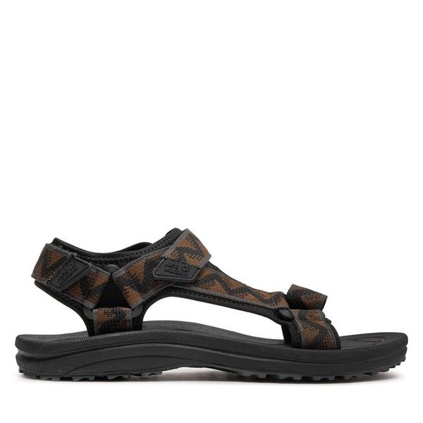 Sandały Jack Wolfskin. Brązowe sandały męskie Jack Wolfskin, bez zapięcia. Za 199.99 zł.