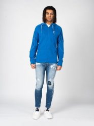 Bluza trekking męska Training-Roviogo. Niebieskie bluzy z kapturem męskie Fila, m, z bawełny. Za 313.00 zł.