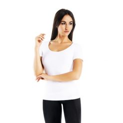 T-shirt damski bawełniany Teyli Solky. Białe t-shirty damskie Teyli, xs, bez wzorów, z bawełny, bez kołnierzyka. Za 99.95 zł.