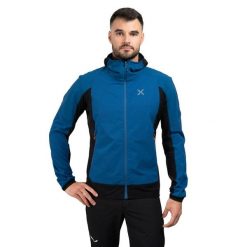 Kurtka trekkingowa męska Montura Premium Wind Hoody m. Czarne kurtki męskie MONTURA, m, bez wzorów, sportowe, bez kaptura. Za 999.99 zł.