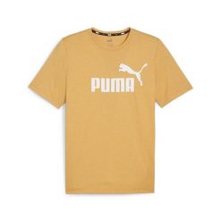 Koszulka Sportowa Męska Puma Ess Heather. Brązowe t-shirty sportowe męskie Puma, l, bez ramiączek. Za 65.99 zł.