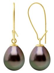 ATELIERS SAINT GERMAIN Złote kolczyki z perłami Tahiti rozmiar: onesize. Żółte kolczyki damskie ATELIERS SAINT GERMAIN, z perłą, złote, z zapięciem typu bigiel. Za 1,109.99 zł.