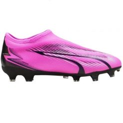 Buty sportowe do piłki nożnej Puma ULTRA MATCH LL. Czarne buty sportowe na co dzień damskie Puma, bez wzorów, do piłki nożnej. W wyprzedaży za 159.00 zł.